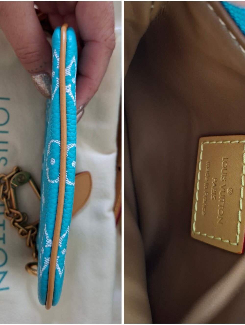 Turquoise Monogram Speedy 25 Luxury Handbag - Picture 10 of 15